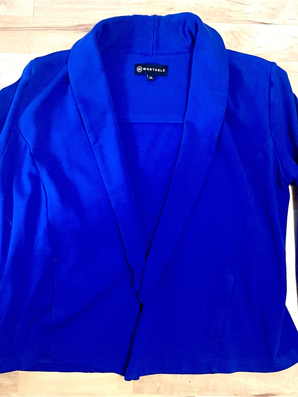 Wantable Classic Cobalt Open-Front Blazer